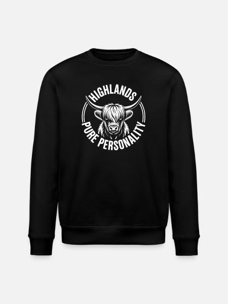 Highland Pure Personality - Stanley/Stella Unisex Bio-Sweatshirt ROLLER - Schwarz