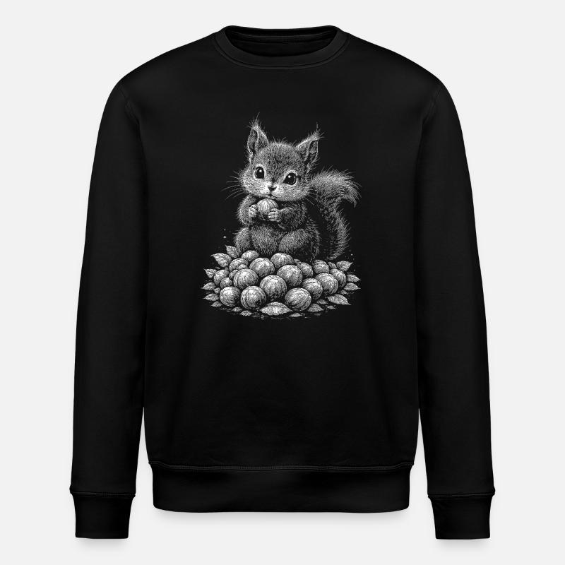 Eichhoernchen - Stanley/Stella Unisex Bio-Sweatshirt ROLLER - Schwarz