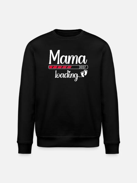 Mom 2027 Loading Expectant Mom 2027 - Stanley/Stella ROLLER Unisex Organic Sweatshirt - black