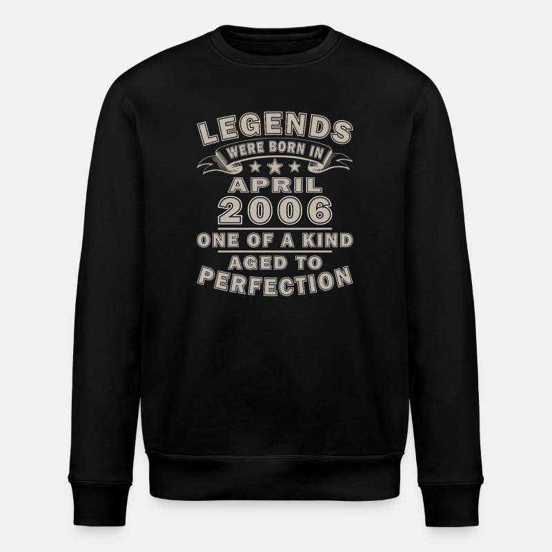 Legends from April 2006 - Stanley/Stella ROLLER Unisex Organic Sweatshirt - black