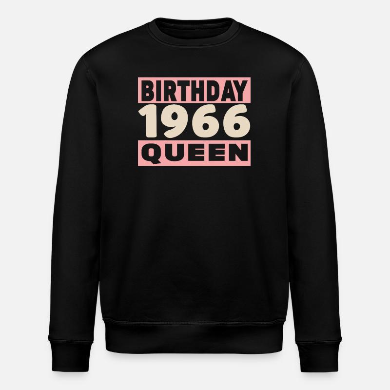 Biker 60 Years 1966 Anniversary - Stanley/Stella ROLLER Unisex Organic Sweatshirt - black