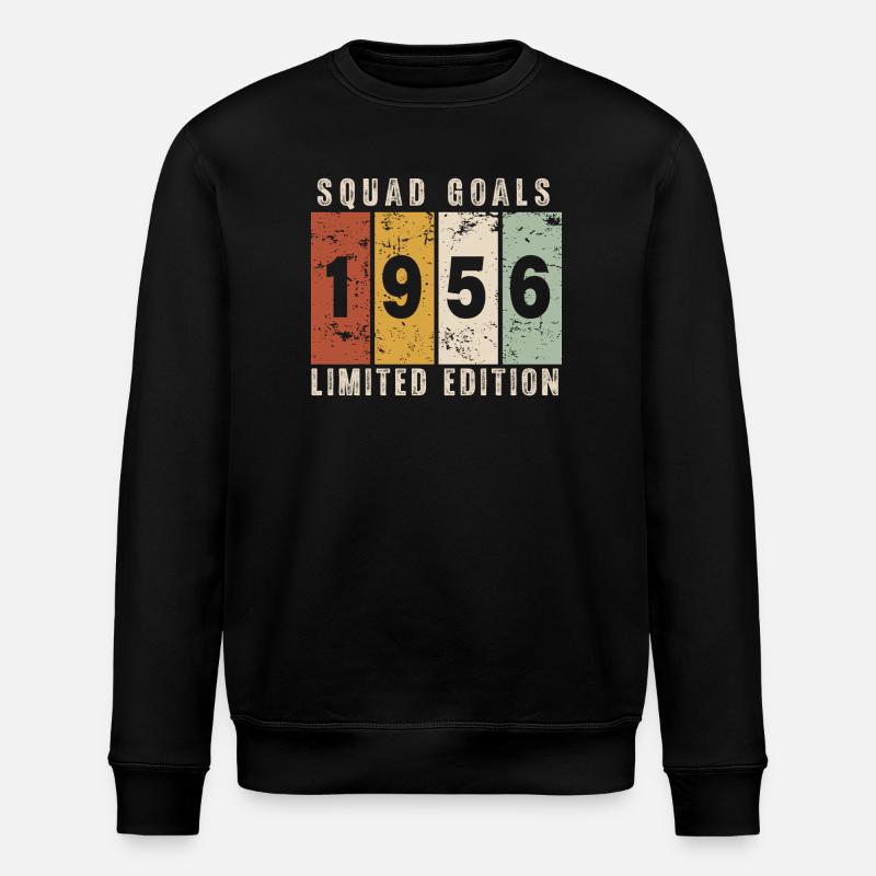 anniversaire 1956 - 70 ans - Sweat bio ROLLER Stanley/Stella Unisexe - noir
