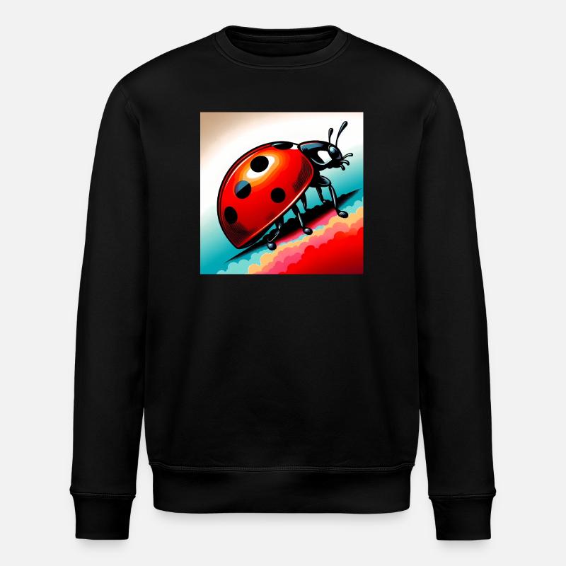 Marienkäfer - Stanley/Stella Unisex Bio-Sweatshirt ROLLER - Schwarz