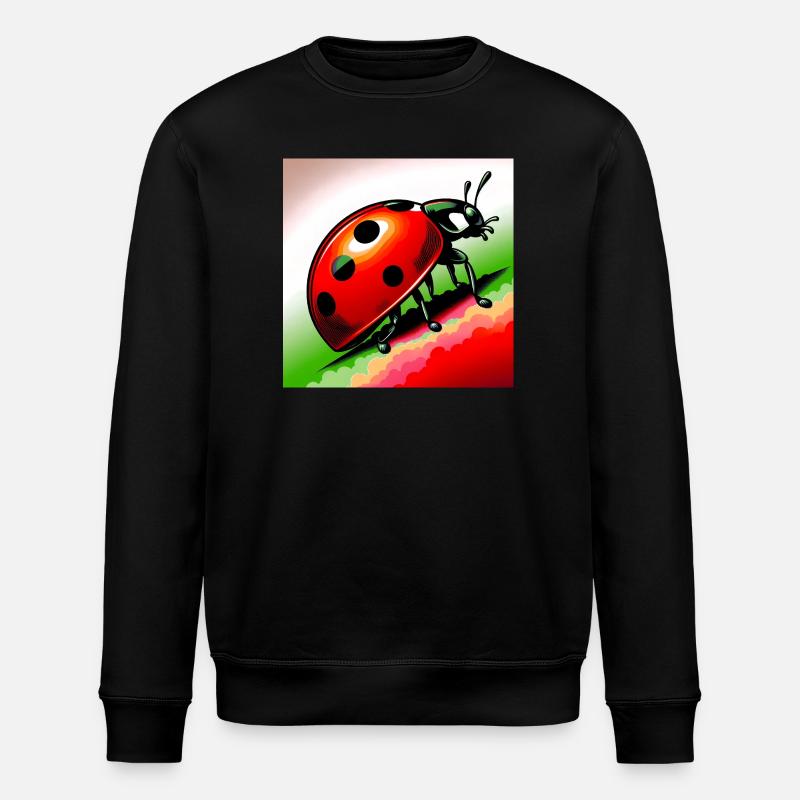Marienkäfer - Stanley/Stella Unisex Bio-Sweatshirt ROLLER - Schwarz