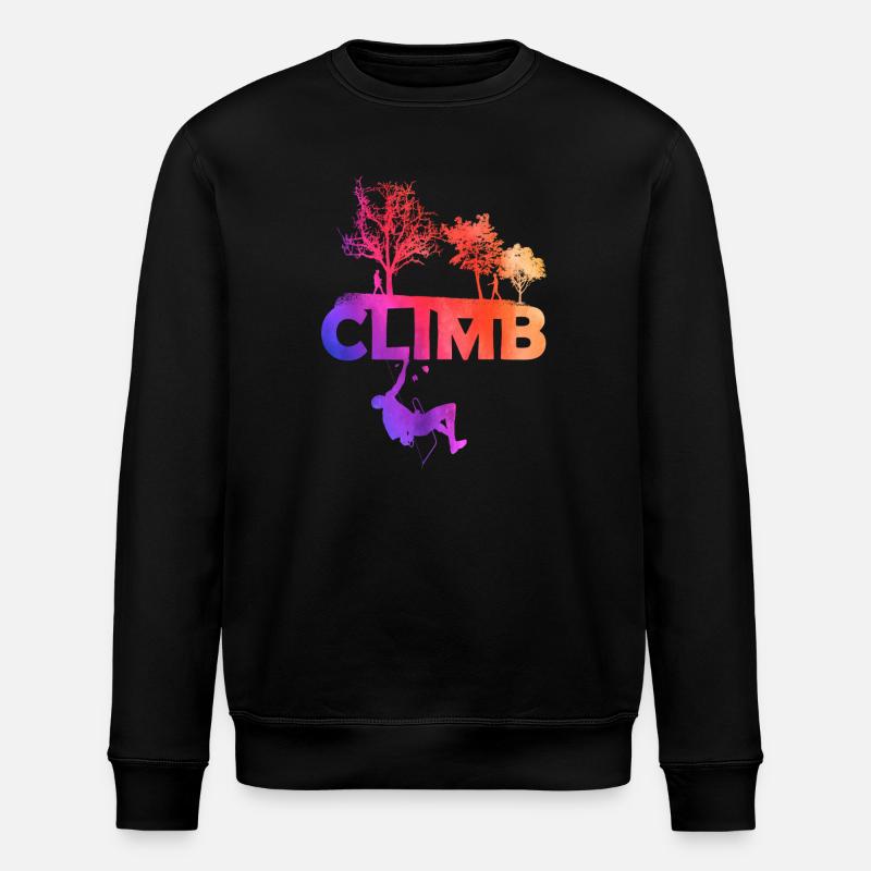 Climb Gradient Silhouette - Stanley/Stella Unisex Bio-Sweatshirt ROLLER - Schwarz