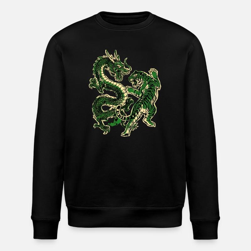 Dragon Tigre Chinois - Sweat bio ROLLER Stanley/Stella Unisexe - noir