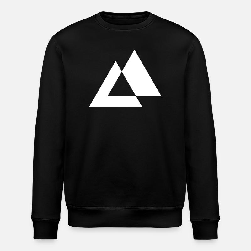 Conception des triangles géométriques - Sweat bio ROLLER Stanley/Stella Unisexe - noir