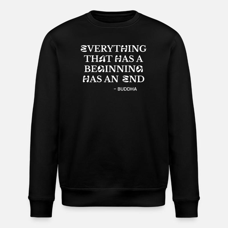 Citation du Bouddha Tee - Sweat bio ROLLER Stanley/Stella Unisexe - noir