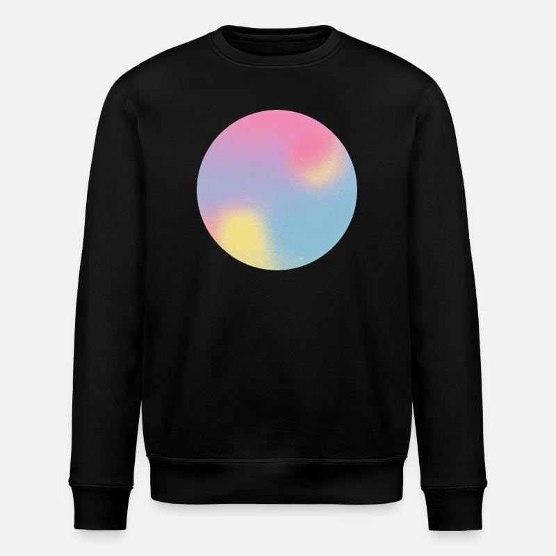 Test d’aura Sphère dégradée pastel - Sweat bio ROLLER Stanley/Stella Unisexe - noir