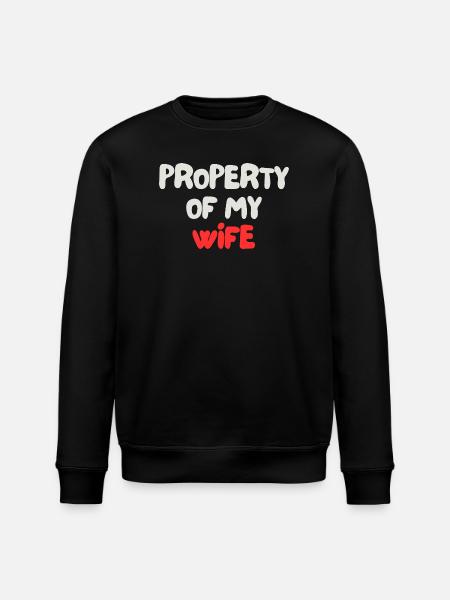 Eigentum meiner Frau - Stanley/Stella Unisex Bio-Sweatshirt ROLLER - Schwarz