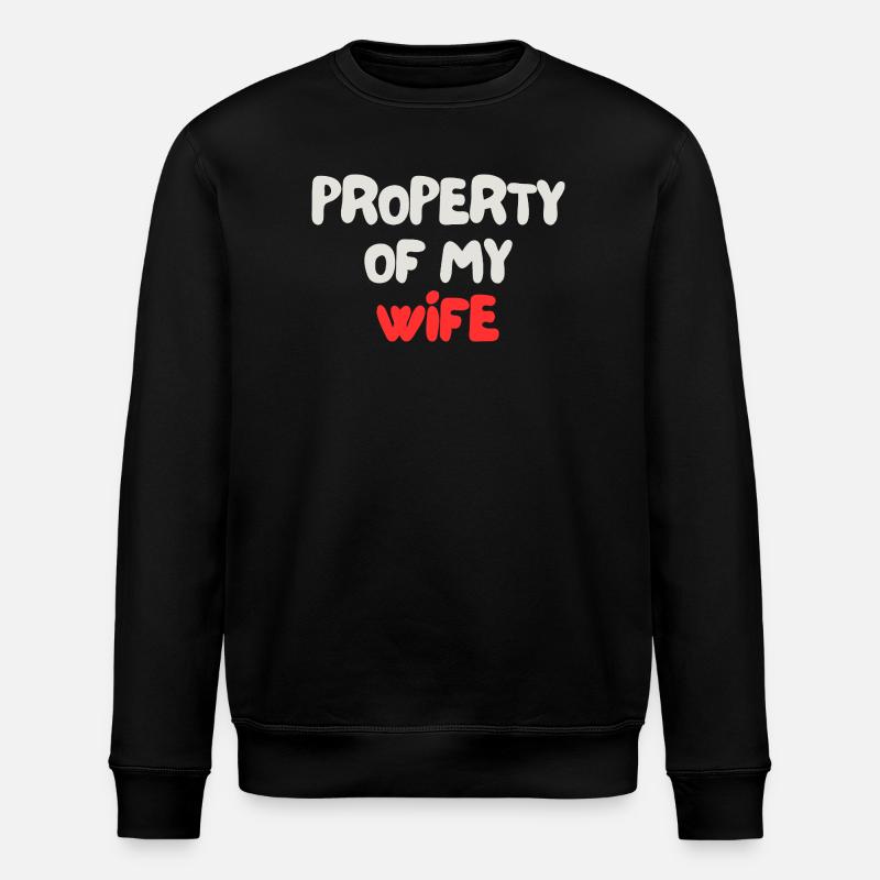 Eigentum meiner Frau - Stanley/Stella Unisex Bio-Sweatshirt ROLLER - Schwarz