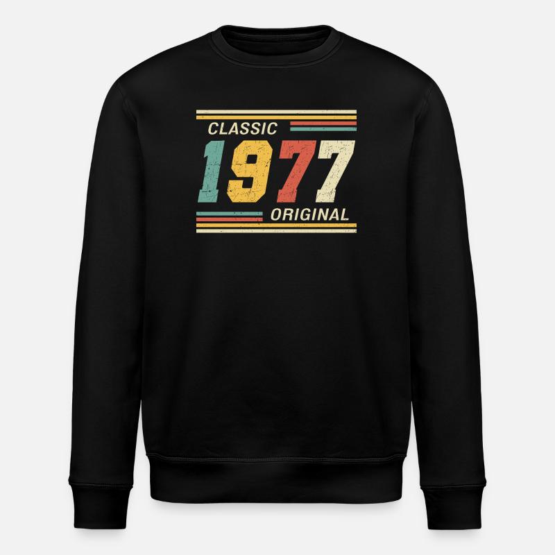 Classic 1977 original 1977 - Stanley/Stella ROLLER Unisex Organic Sweatshirt - black
