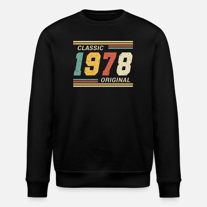 Classic 1978 original 1978 - Stanley/Stella ROLLER Unisex Organic Sweatshirt - black