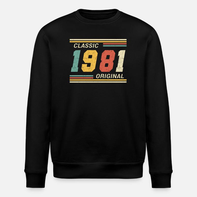 Classic 1981 original 1981 - Stanley/Stella Unisex Bio-Sweatshirt ROLLER - Schwarz