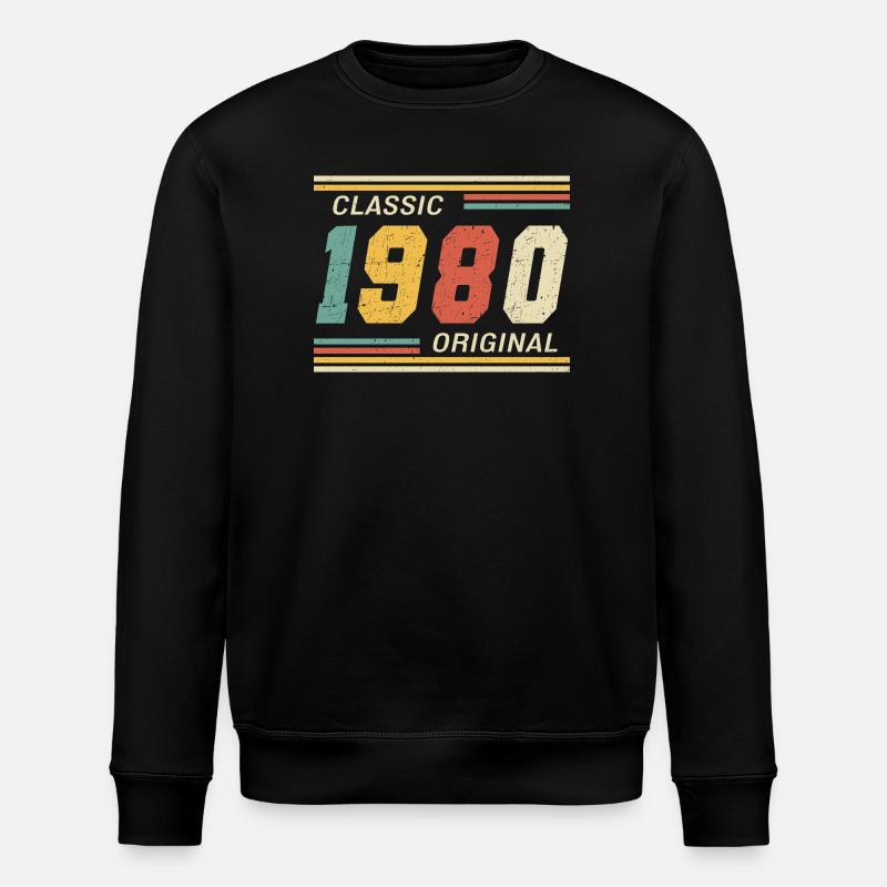 Classique 1980 original 1980 - Sweat bio ROLLER Stanley/Stella Unisexe - noir