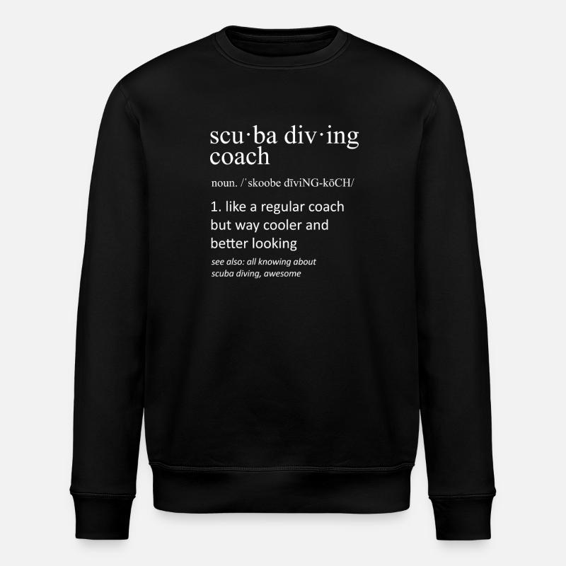 Scuba Diving Coach Definition Diver - Stanley/Stella Unisex Bio-Sweatshirt ROLLER - Schwarz