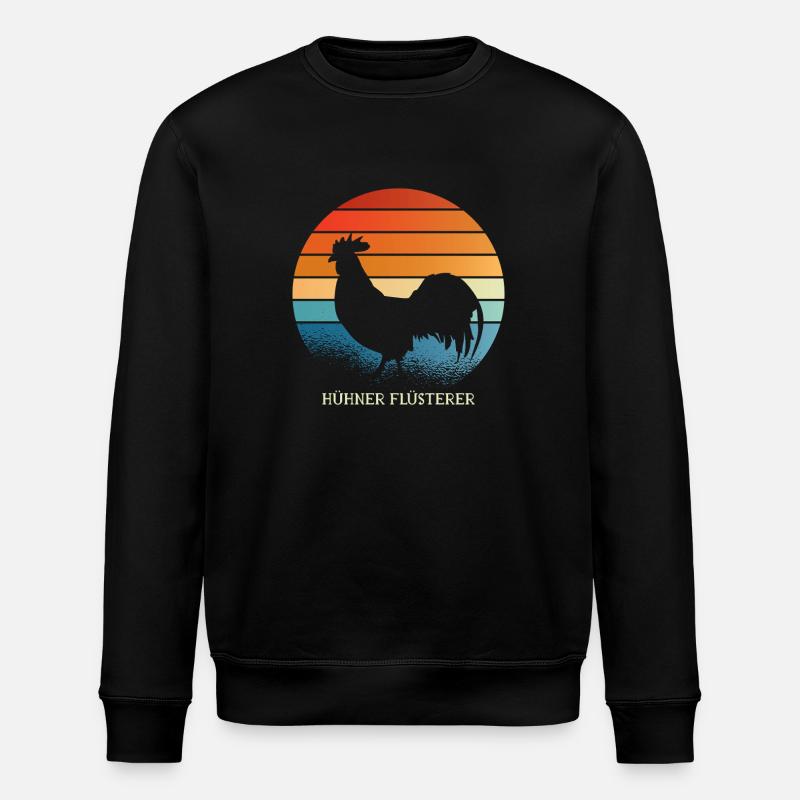 Hühnerflüsterer - Stanley/Stella Unisex Bio-Sweatshirt ROLLER - Schwarz