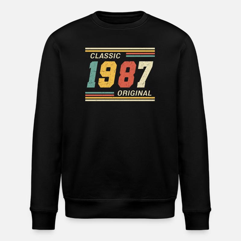 Classique 1987 original 1987 - Sweat bio ROLLER Stanley/Stella Unisexe - noir