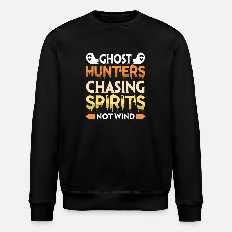 Geisterjäger Halloween Englisch Spruch - Stanley/Stella Unisex Bio-Sweatshirt ROLLER - Schwarz