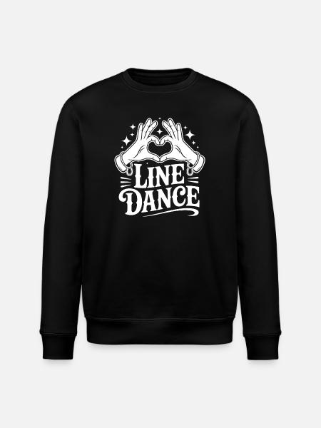 Line Dance Love - Stanley/Stella ROLLER Unisex Organic Sweatshirt - black