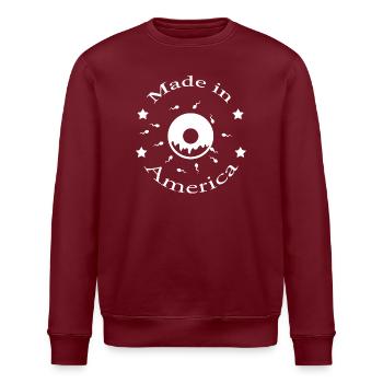 Made in America - Sweat bio ROLLER Stanley/Stella Unisexe - bordeaux - Devant - Nik (191cm)