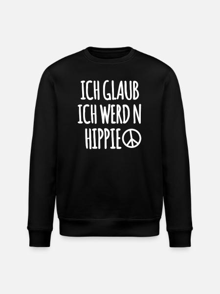 Peace Symbol Lustiger Spruch - Stanley/Stella Unisex Bio-Sweatshirt ROLLER - Schwarz