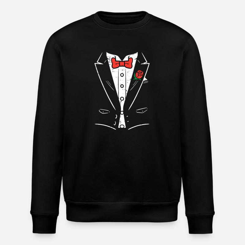 Illustration du nœud papillon Tuxedo Rose - Sweat bio ROLLER Stanley/Stella Unisexe - noir