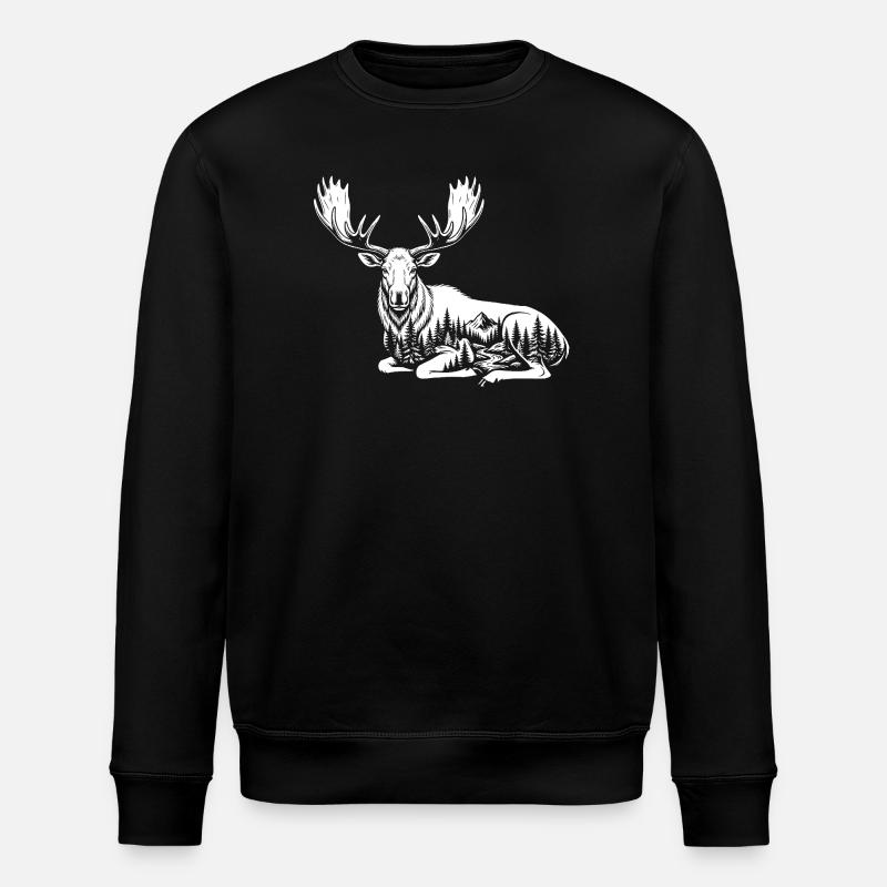 Elk - Stanley/Stella ROLLER Unisex Organic Sweatshirt - black