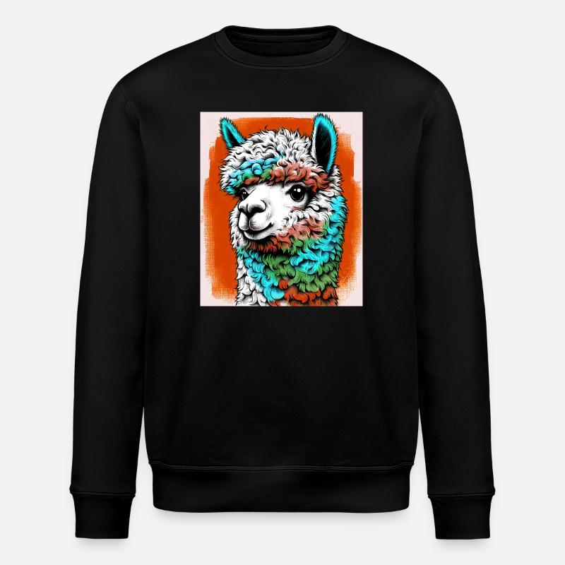 Alpaka - Stanley/Stella Unisex Bio-Sweatshirt ROLLER - Schwarz