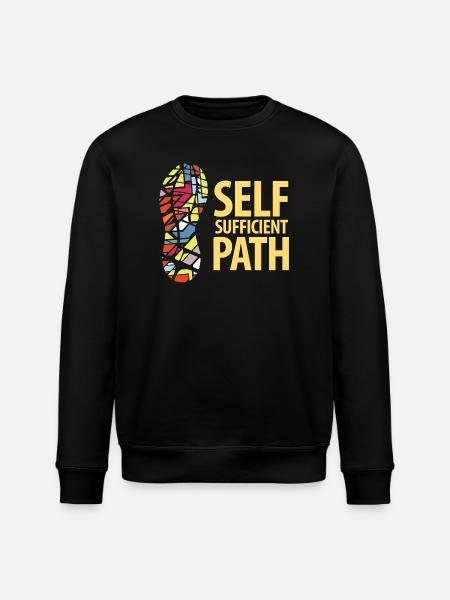 Self Sufficient Path - Stanley/Stella ROLLER Unisex Organic Sweatshirt - black