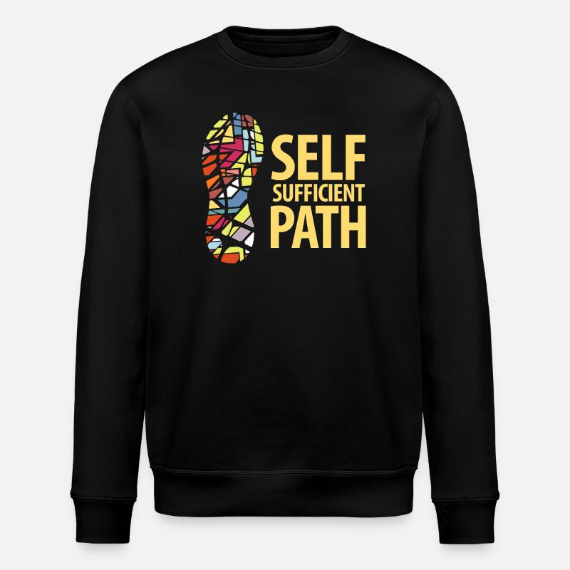  Self Sufficient Path - Stanley/Stella ROLLER Unisex Organic Sweatshirt - black