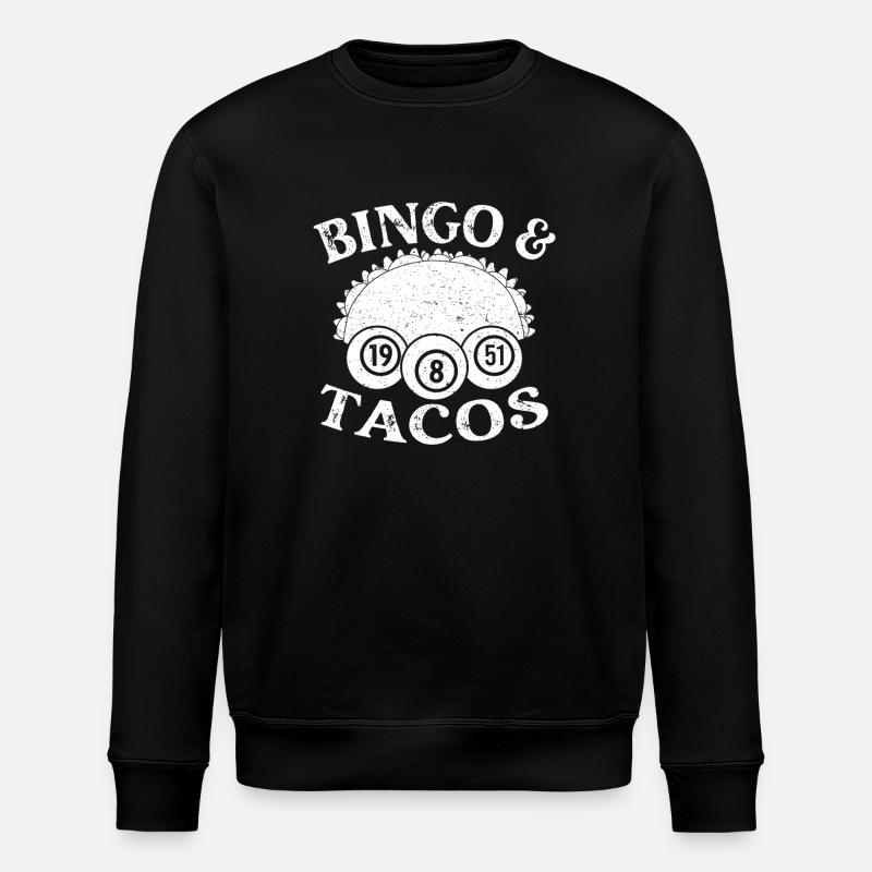 Bingo Player Bingo Tacos Bingo - Stanley/Stella ROLLER Unisex Organic Sweatshirt - black