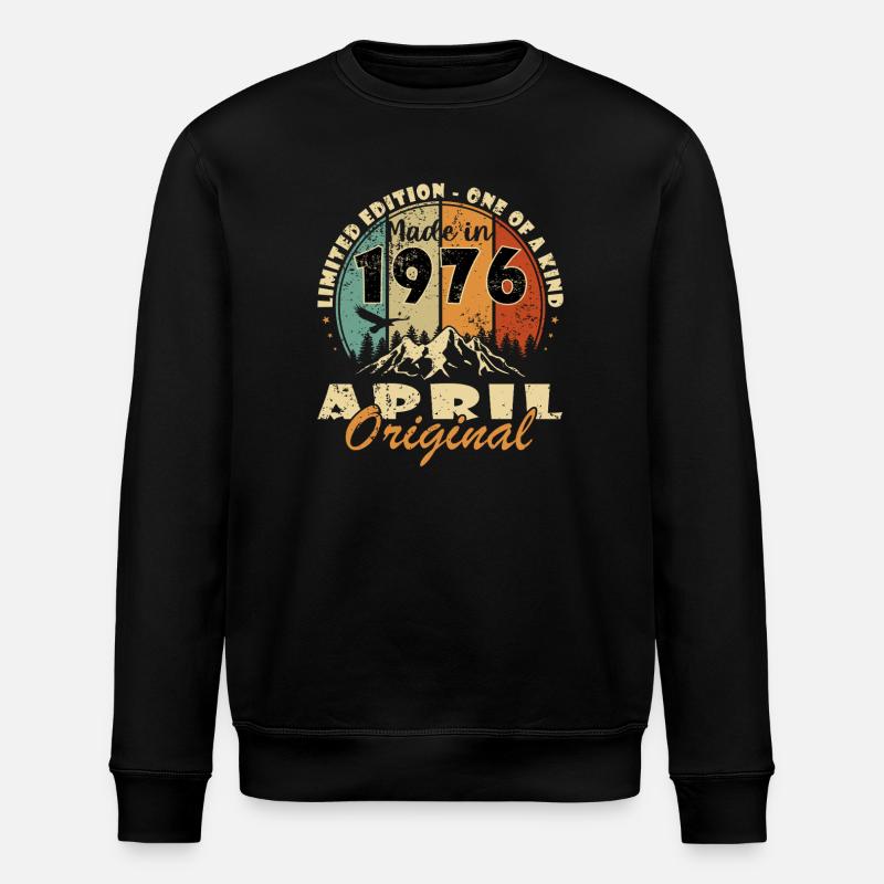 Année du jubilé avril 1976 - Sweat bio ROLLER Stanley/Stella Unisexe - noir