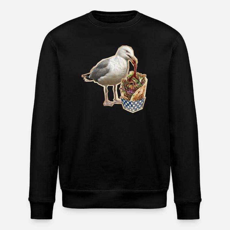 Mouette kebab - Sweat bio ROLLER Stanley/Stella Unisexe - noir