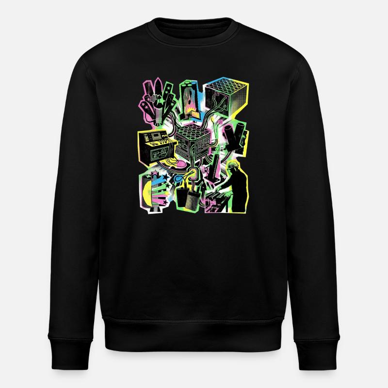 Pyrotechnician Pyro - Stanley/Stella ROLLER Unisex Organic Sweatshirt - black