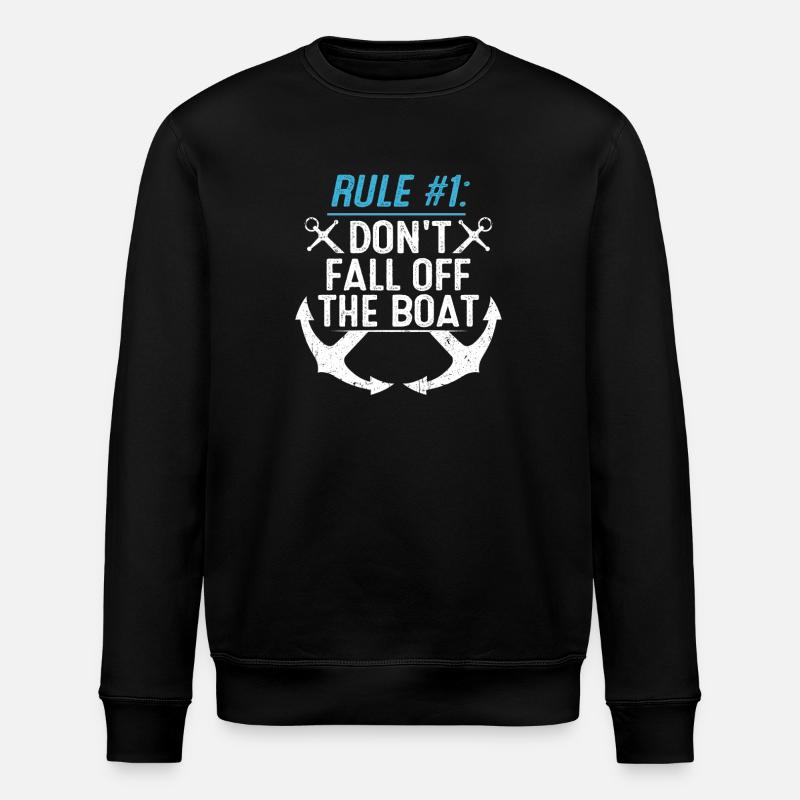 Ne tombe pas du bateau - Sweat bio ROLLER Stanley/Stella Unisexe - noir