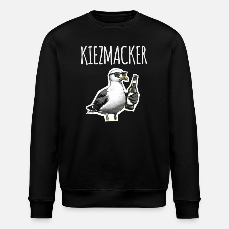 Kiez Möwe Macker - Sweat bio ROLLER Stanley/Stella Unisexe - noir