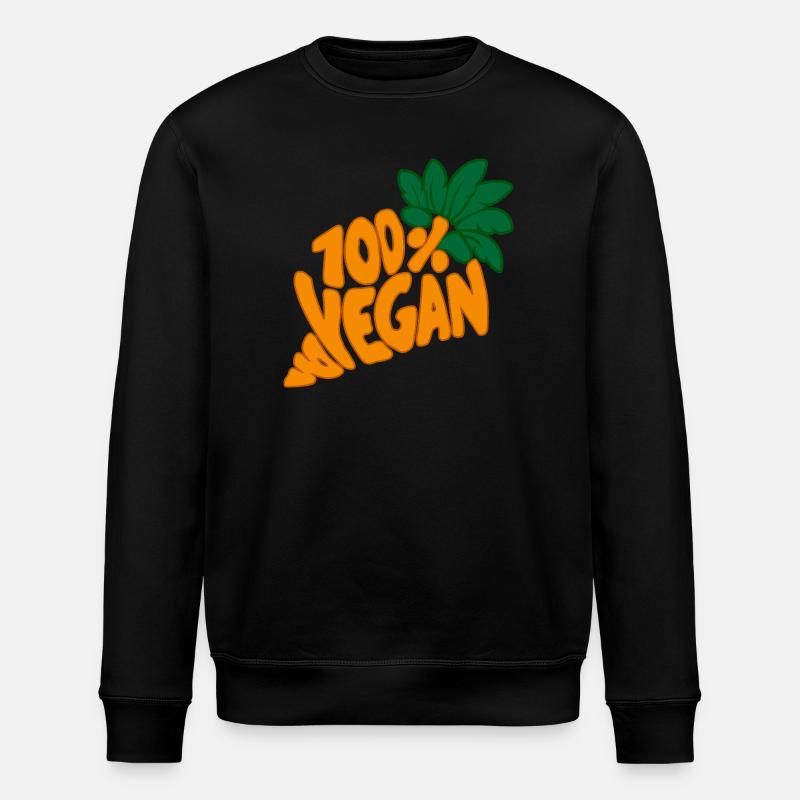 100% vegane Ernährung Ernährung Lustig - Stanley/Stella Unisex Bio-Sweatshirt ROLLER - Schwarz