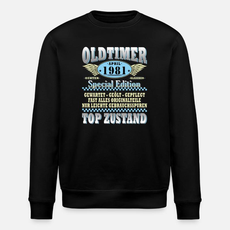 Oldtimer 1981 Spezialedition - Stanley/Stella Unisex Bio-Sweatshirt ROLLER - Schwarz