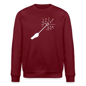 Baguette magique stellaire - Sweat bio ROLLER Stanley/Stella Unisexe - bordeaux - Devant - Nik (191cm)