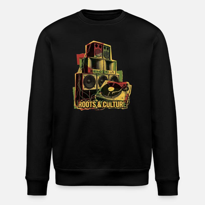 Roots Reggae Dub Soundsystem - Stanley/Stella Unisex Bio-Sweatshirt ROLLER - Schwarz