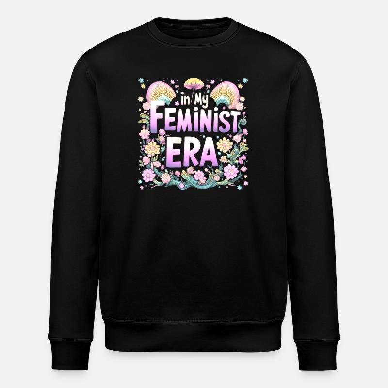 À mon époque féministe - psychédélique - Sweat bio ROLLER Stanley/Stella Unisexe - noir