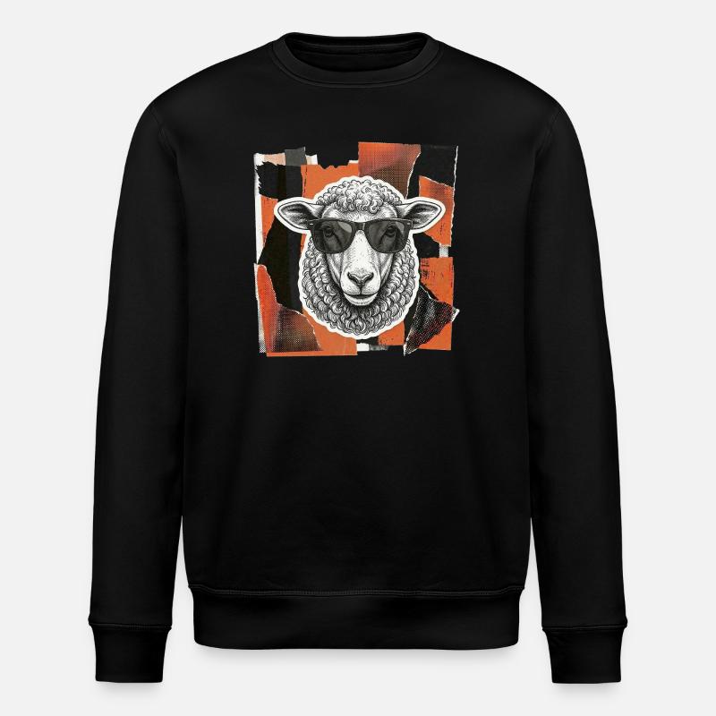 Sheep sheep - Stanley/Stella ROLLER Unisex Organic Sweatshirt - black
