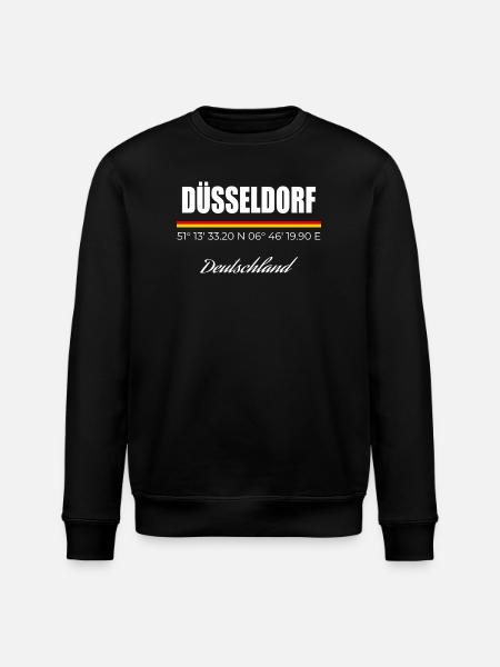 Düsseldorf - Stanley/Stella Unisex Bio-Sweatshirt ROLLER - Schwarz