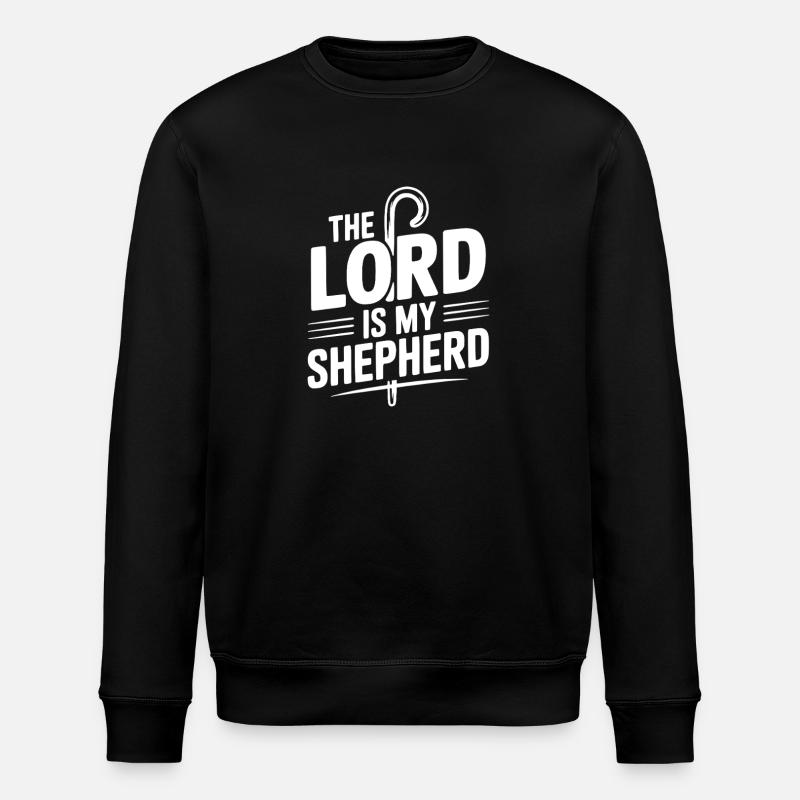 Le Seigneur est mon berger - Sweat bio ROLLER Stanley/Stella Unisexe - noir