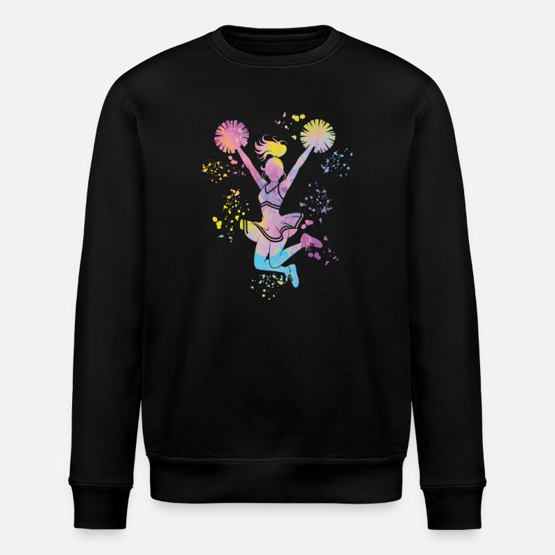Cheerleader Cheer Mom Cheerleading - Stanley/Stella ROLLER Unisex Organic Sweatshirt - black