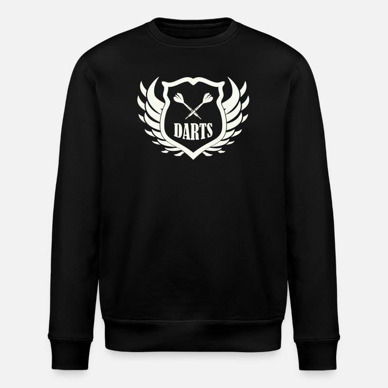 darts_shield - Stanley/Stella ROLLER Unisex Organic Sweatshirt - black
