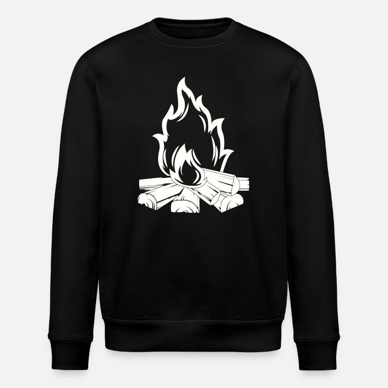 lagerfeuer - Stanley/Stella Unisex Bio-Sweatshirt ROLLER - Schwarz