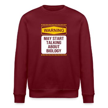 Strukturformel Molekül - Stanley/Stella Unisex Bio-Sweatshirt ROLLER - Burgunderrot - Vorne - Nik (191cm)