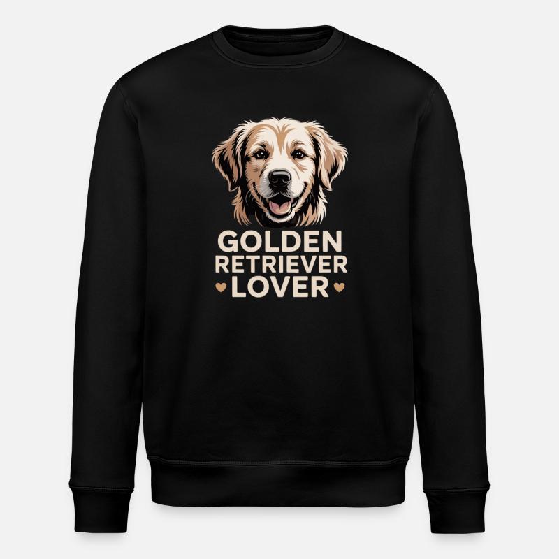 Amoureux Golden Retriever - Sweat bio ROLLER Stanley/Stella Unisexe - noir